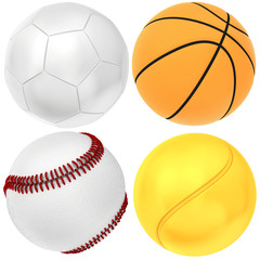 Obraz premium set sport ball