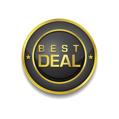 Best Deal Glossy Shiny Circular Vector Button
