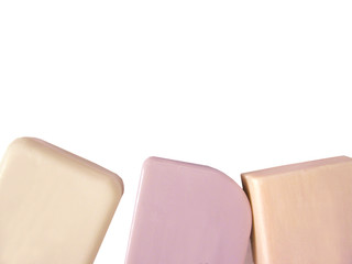 soap on a white background