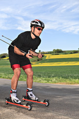 roller skiing