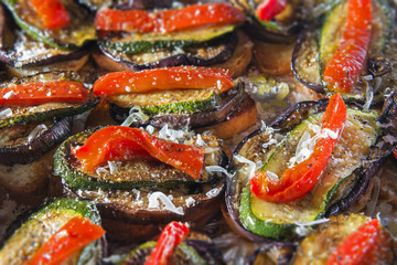 Bruschetta pepper courgette