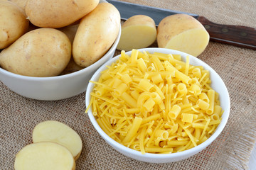 pasta and potatoes