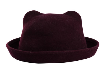 Woman`s summer red hat