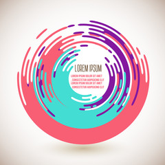 Abstract colorful circles background