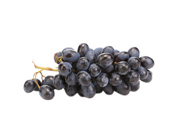 Black ripe grapes.