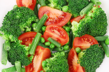 Close up of broccoli salad.