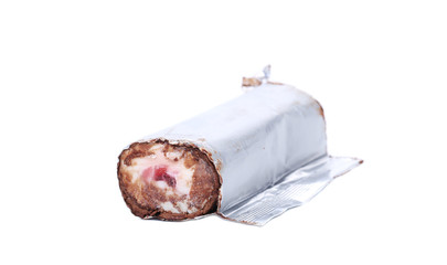 Ice-cream in wrapper.