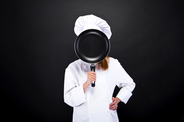 Front view portrait of a young smiling caucasian female, smiling