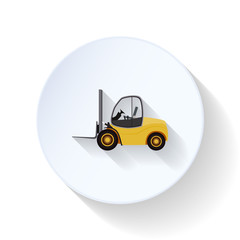 Lift-truck flat icon