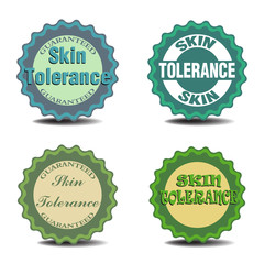 Skin tolerance badges
