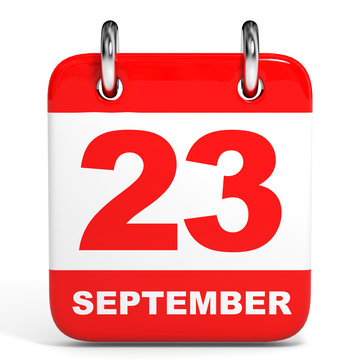 Calendar. 23 September.