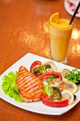 salmon steak