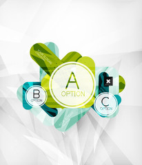 Modern infographic option layout