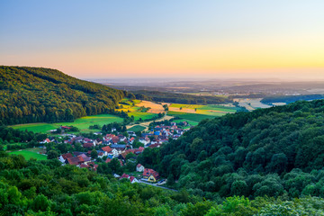 Fototapeta na wymiar Bavarian Rural Countryside Landscape