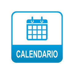 Etiqueta tipo app azul CALENDARIO