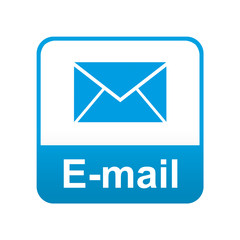 Etiqueta tipo app azul E-mail