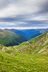 Beautiful summer landscape from Fagaras mountains,