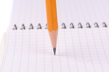 Notepad with pencil