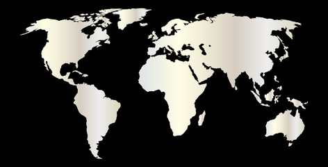 silver worldmap