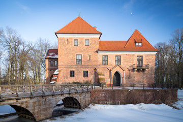 Obraz premium Gothic castle in Oporow, Poland