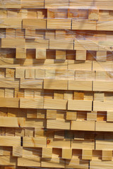 Stacked wood pine timber 4