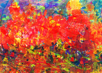 Childs abstract painting