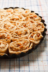 Traditional cake before baking