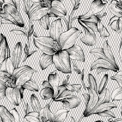 Seamless vector floral pattern.