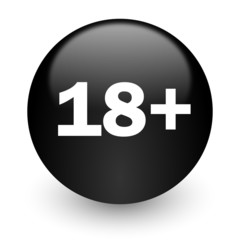 adults black glossy internet icon