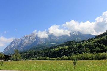 Fototapeta na wymiar Swiss Alps summer landscape