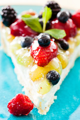 cake with fresh berries