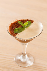 dessert with coffee