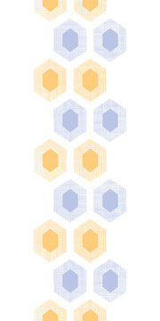 Abstract purple yellow honeycomb fabric textured vertical