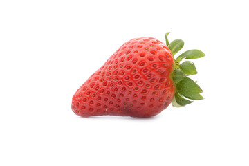 Fresh strawberry on white background