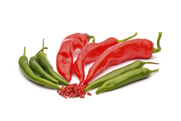 Chili pepper on white background