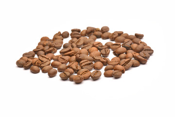 Coffee beans  on white background
