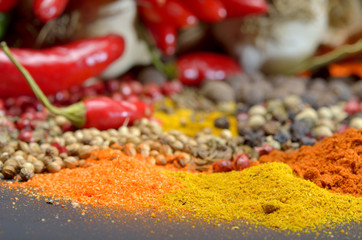 Spices. Food and cuisine ingredients.
