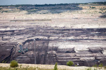 Obraz premium Surface coal mining