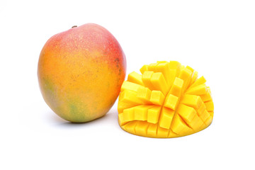 Mango fruit isolated on white background
