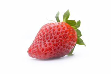Fresh strawberry isolated on white background
