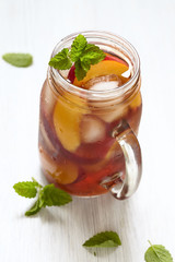 Peach ice tea