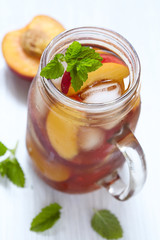 Peach ice tea