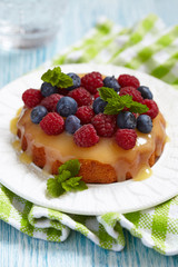 fresh berries tart