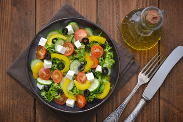 Fresh vegetable salad