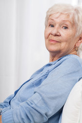 Fototapeta na wymiar Elderly, happy woman