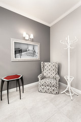 Luxury grey and white interior