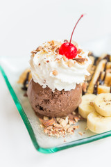 Waffle ice cream