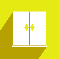 Icon door with long shadow