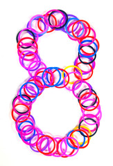 Colorful rubber band No.8