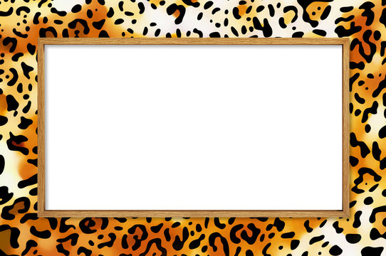 safari style picture frame incl. clipping path